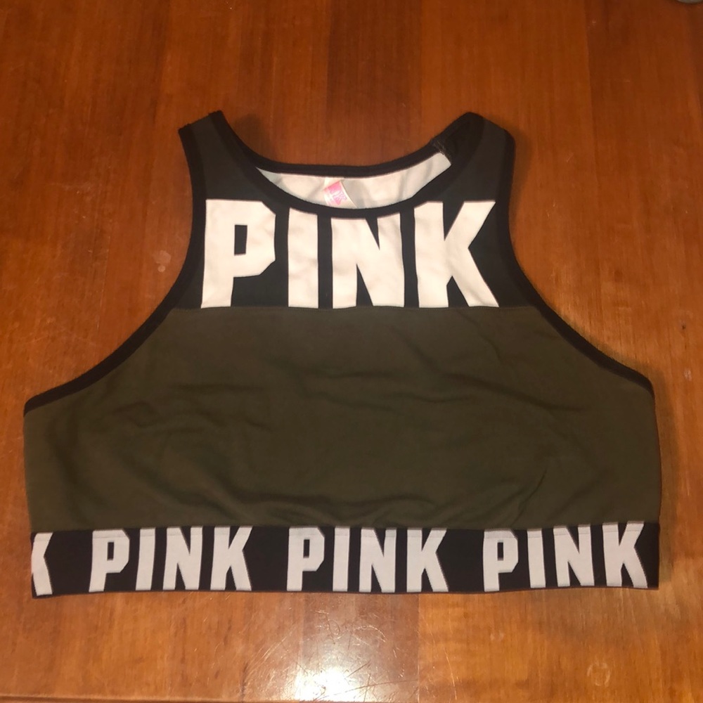 Victoria Secrets Pink Crop/Haut Court Sports bra